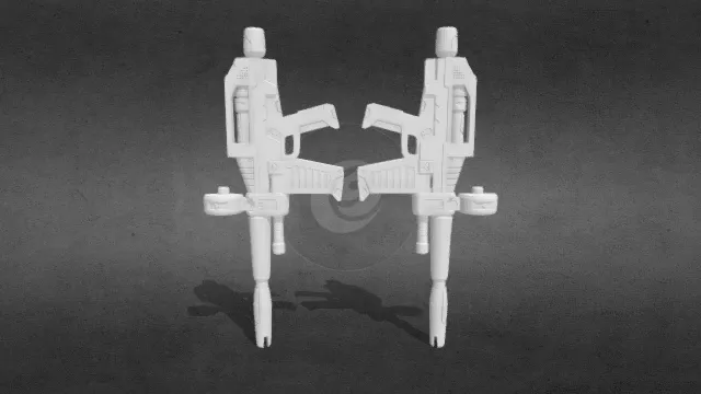 光束步枪整体分件 玩具枪 可打印obj.obj