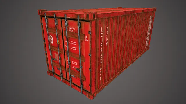 工业集装箱 运输箱 3D设备模型