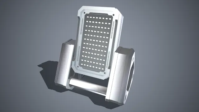 工业风格金属质感的舞台底部灯光