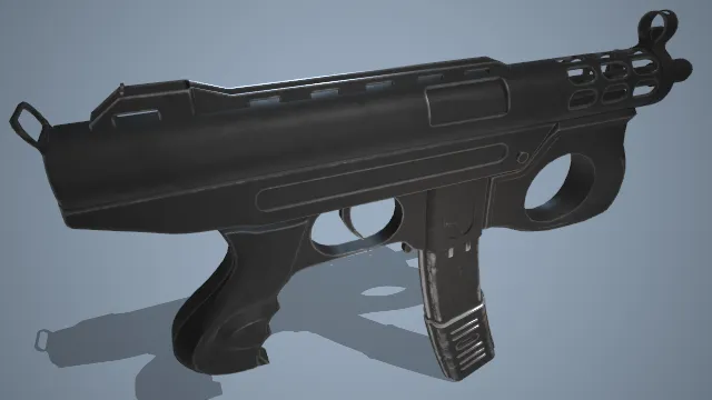 冲锋枪 枪械 武器 pbr模型