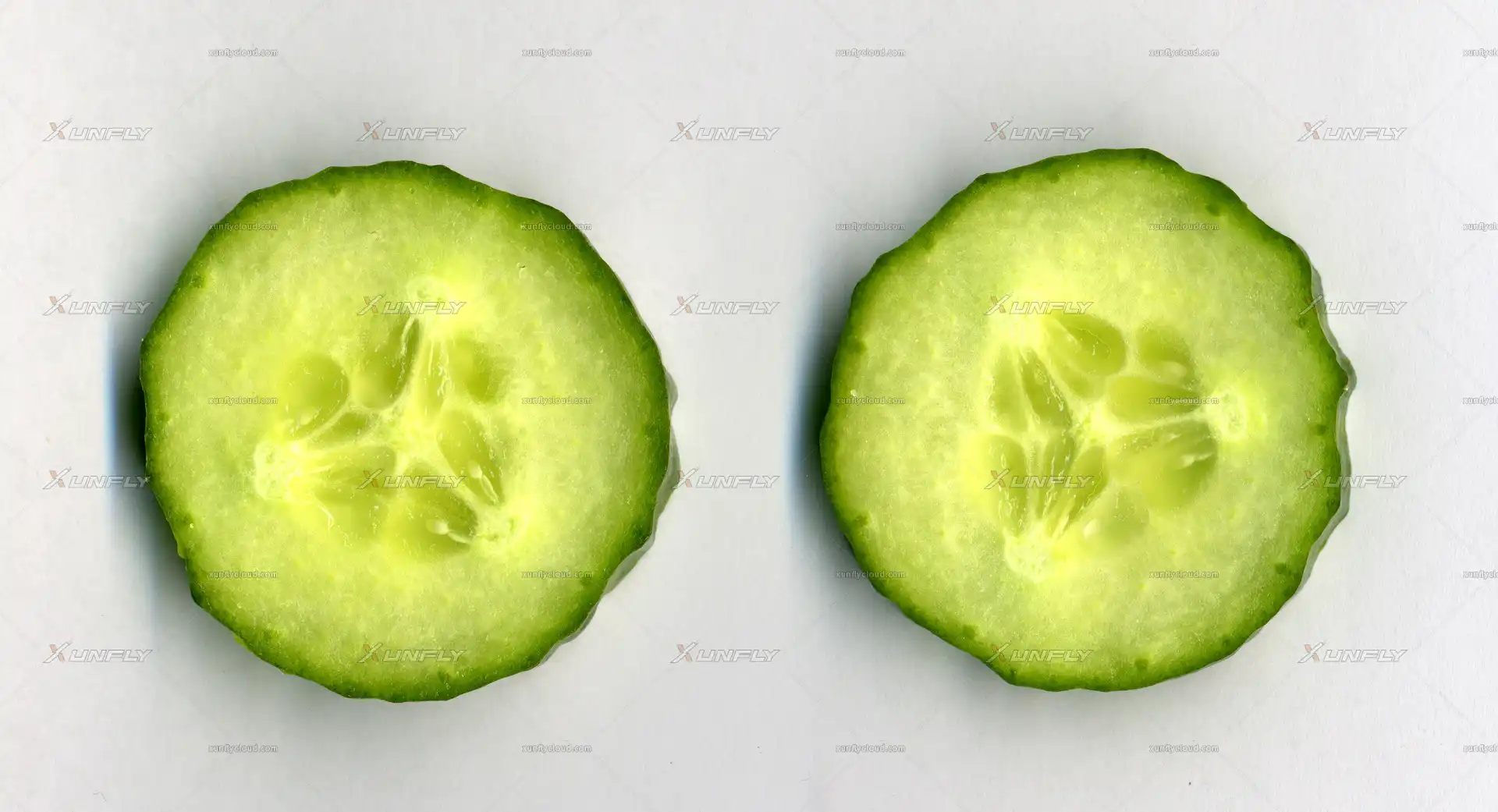 切开的黄瓜片高清贴图